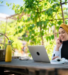 Woman with Laptop