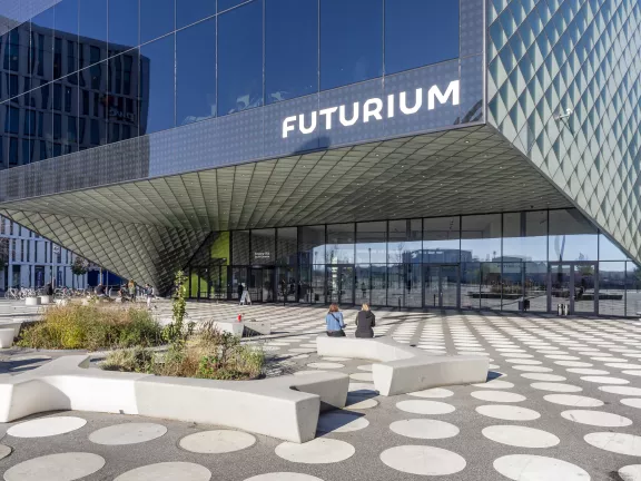 Eingang des Futuriums Eingang des Futuriums